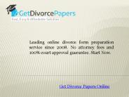 Get Online Divorce Papers In Florida
