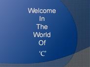 Welcome  in the world of 