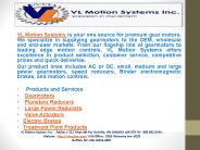 VL Motion Systems Inc-precision in movement