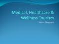 Medical & Wellness Tourism