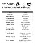 2012-2013 Student Council Officers PowerPoint PPT Presentation