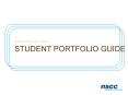 STUDENT PORTFOLIO GUIDE PowerPoint PPT Presentation
