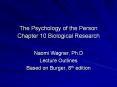 The%20Psychology%20of%20the%20Person%20Chapter%2010%20Biological%20Research PowerPoint PPT Presentation