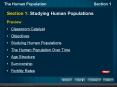 Section 1: Studying Human Populations PowerPoint PPT Presentation