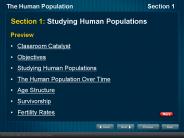 Section 1: Studying Human Populations