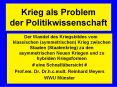 Krieg als Problem der Politikwissenschaft PowerPoint PPT Presentation