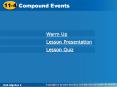 Compound Events PowerPoint PPT Presentation