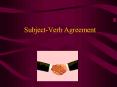 Subject-Verb Agreement PowerPoint PPT Presentation