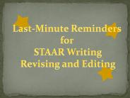 Last-Minute Reminders for
