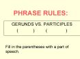 PHRASE RULES: PowerPoint PPT Presentation