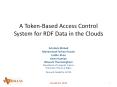 A Token-Based Access Control System for RDF Data in the Clouds PowerPoint PPT Presentation