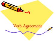 Verb Agreement