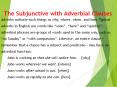 The Subjunctive with Adverbial Clauses PowerPoint PPT Presentation
