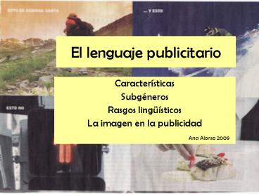 El lenguaje publicitario