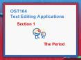 OST164 Text Editing Applications PowerPoint PPT Presentation
