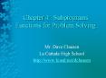 Chapter%204:%20Subprograms%20Functions%20for%20Problem%20Solving PowerPoint PPT Presentation