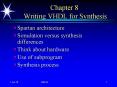 Chapter 8 Writing VHDL for Synthesis PowerPoint PPT Presentation