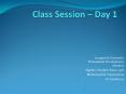 Class Session  PowerPoint PPT Presentation