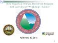 New England Common Assessment Program Test Coordinator Workshop - Science PowerPoint PPT Presentation