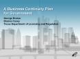 A Business Continuity Plan for Government PowerPoint PPT Presentation