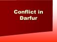 Conflict in Darfur PowerPoint PPT Presentation