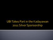UBI Takes Part in the Kadayawan 2011 Silver