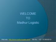 Road Transport in Ahmedabad | Road Transportation | Service