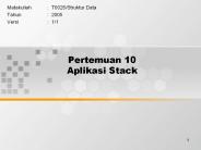Pertemuan 10 Aplikasi Stack