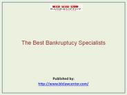 The Best Bankruptucy Specialists