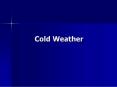 Cold Weather PowerPoint PPT Presentation