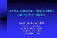Lessons Learned in Clinical Decision Support: Over-alerting