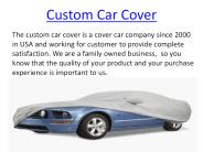 Custom Car Covers