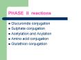 PHASE II reactions PowerPoint PPT Presentation
