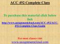 ACC 492 Complete Class PowerPoint PPT Presentation