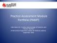 Practice Assessment Module Portfolio (PAMP) PowerPoint PPT Presentation