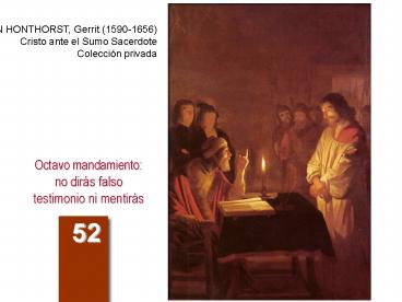 Octavo mandamiento: no dir