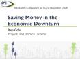 Saving Money in the Economic Downturn PowerPoint PPT Presentation