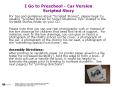 I Go to Preschool - Car Version Scripted Story PowerPoint PPT Presentation