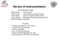 Review of Instrumentation PowerPoint PPT Presentation
