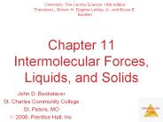 Chapter 11 Intermolecular Forces, Liquids, and Solids