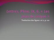 Lettres, Pline, IX, 6, 