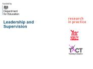 Leadership and Supervision
