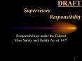 DRAFT Supervisory    Responsibility PowerPoint PPT Presentation
