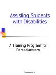 Assisting Students with Disabilities PowerPoint PPT Presentation