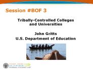 Tribally-Controlled Colleges and Universities