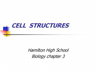 CELL STRUCTURES