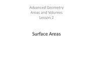 Surface Areas