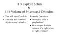 11.5 Explore Solids PowerPoint PPT Presentation