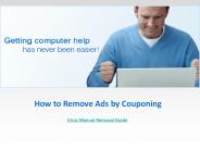 How to Remove Ads by Couponing Adware Manually
