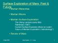 Surface Exploration of Mars: Past PowerPoint PPT Presentation